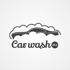 Car wash vector logotype