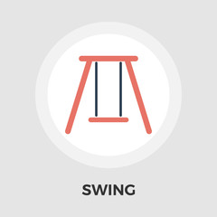 Swing vector flat icon