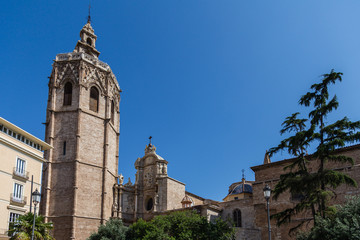 Fototapeta na wymiar Torre de la Catedral de Valencia