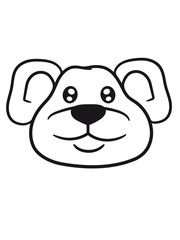 polar bear face head cute little teddy thick sweet cuddly comic cartoon