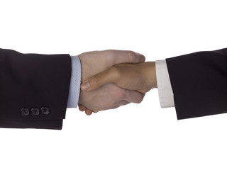 business people handshaking