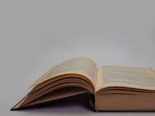 Close up pages of an old book