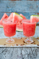 smoothie from a fresh juicy water-melon

