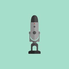 Microphone Design Flat Isolated