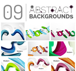 Set of abstract backgrounds