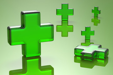 green cross for safety first aid 