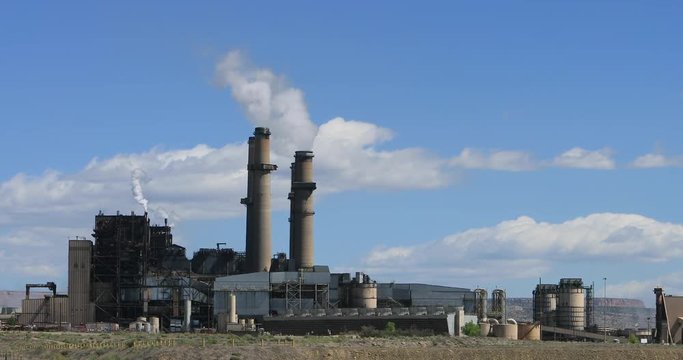 San Juan coal power plant Farmington New Mexico. San Juan Power generator plant has been controversial with possible pollution in both air and ground.