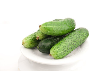 Cucumber isolated on white background