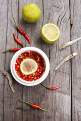 Fish sauce with lemon
