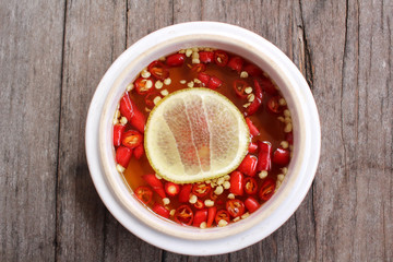 Fish sauce with lemon