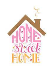 HOME SWEET HOME Vector Lettering