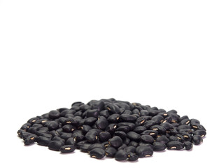 black bean ,Placed on a white background.