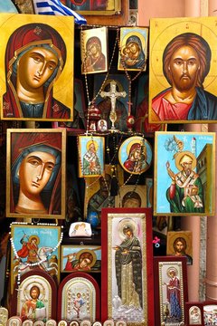 religious icons and paintings of saints