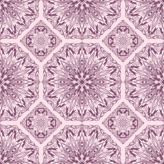 Seamless pattern from abstract elements in ethnic style. Vintage