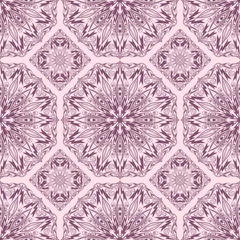 Foto op Canvas Seamless pattern from abstract elements in ethnic style. Vintage © olhabocharova