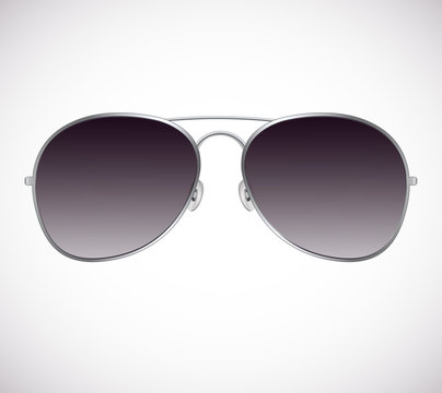 Aviator Sunglasses Vector Illustration Background