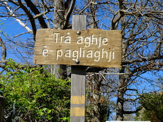 sentier de mémoire de Rutali (Corse)
