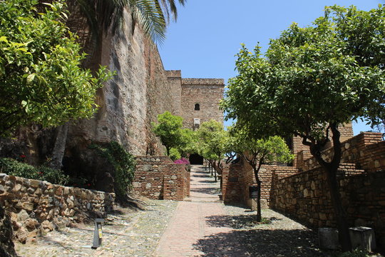 Alcazaba de Málaga en primavera