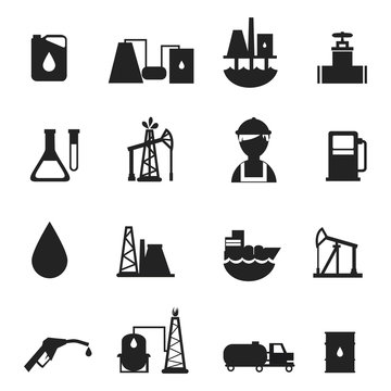 Oil Industry Icons Set