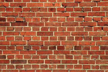 old wall with red bricks