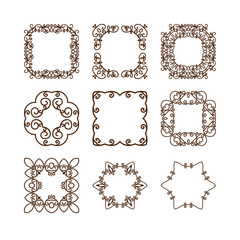 Set of simple linear monograms.