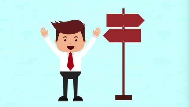 business concept , video animation