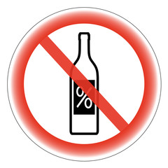 znak zakaz spożywania alkoholu