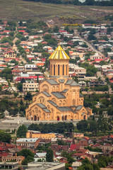 Obraz premium View of Sameba church in Tbilisi, Georgia