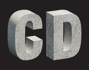 Concrete letters