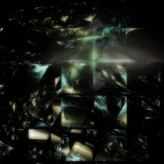 Abstract exploded crystal space background