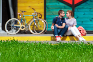 romantic couple go cycling outdoors13