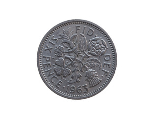 Six pence coin