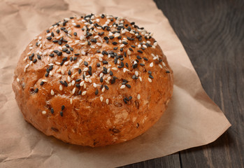 Bun with sesame