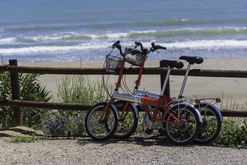 Fototapeta premium Bicicletas plegables.