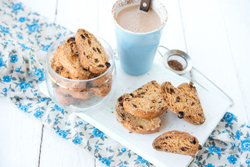 Italian cookies of a biskotti