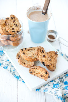 Italian cookies of a biskotti