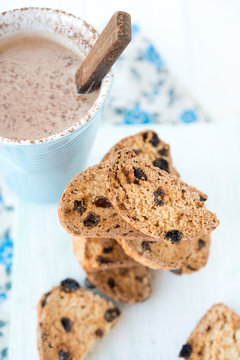 Italian cookies of a biskotti