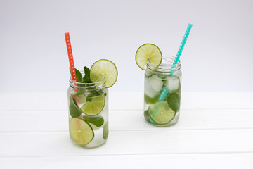 Traditional summer drink mojito