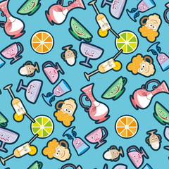 pattern of colorful glasses