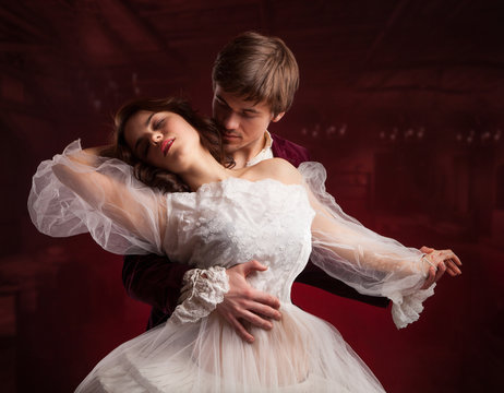 A Man And A Woman Dancing Argentinian Tango

