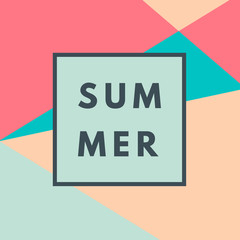 Summer hipster boho background