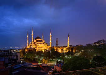 Naklejka premium The Sultan Mehmet Mosque Istanbul,Turkey