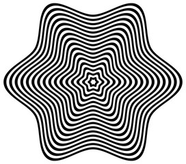 Hypnotic Fascinating Abstract Image.Vector Illustration.