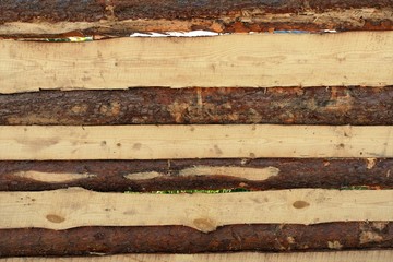 Заборные доски из горбыля © fotych