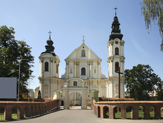 Fototapeta na wymiar Shrines to Virgin Mary in Lesna Podlaska. Poland