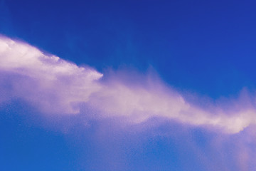 Firefighters spray water to extinguish the fire