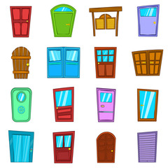 Door icons set