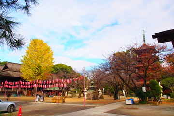 Naklejka premium Nakayama Hokekyo Temple Ichikawa Japan