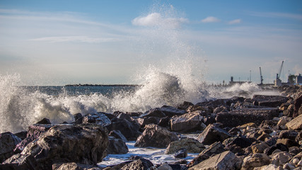 Sea wave, Black Sea, Poti, Georgia