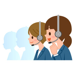 コールセンターの女性